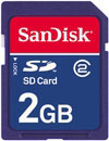 Sandisk Standard SD Card 2GB (SDSDB-2048-E11)